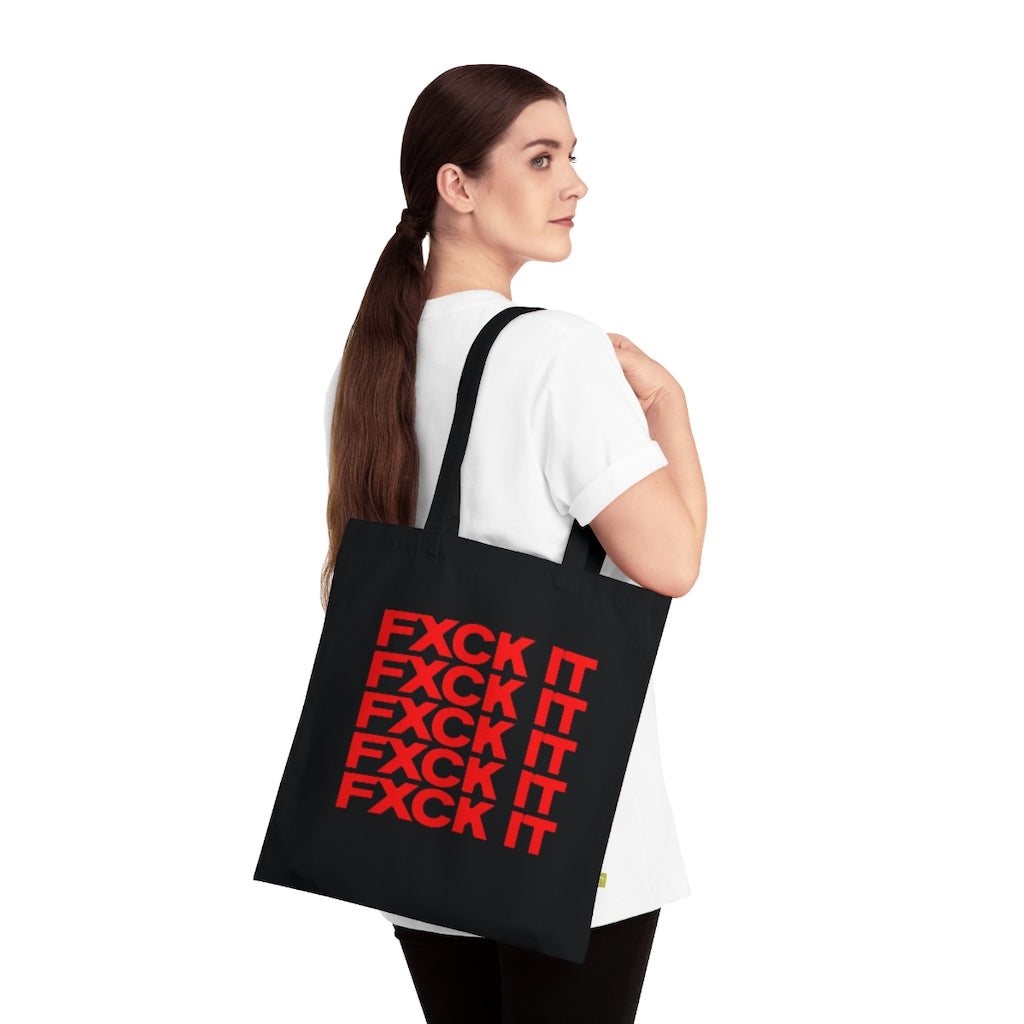 FXCK IT Tote Bag BLACK