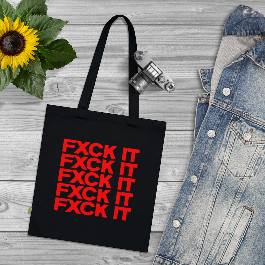 FXCK IT Tote Bag BLACK